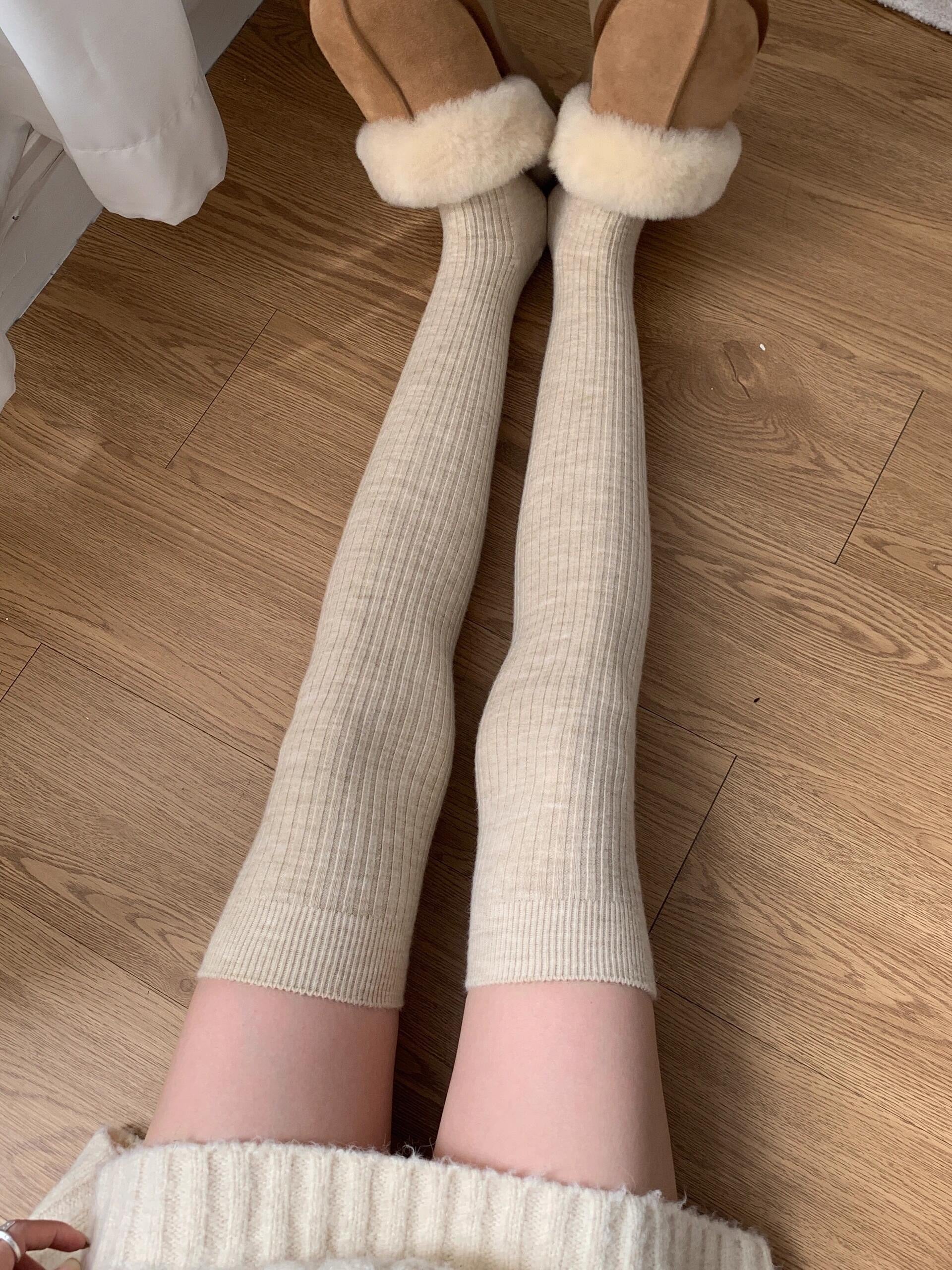 Get trendy with Autumn Milk Tea Over Knee Socks Leg Warmer - Socks available at Peiliee Shop. Grab yours for $8.90 today!