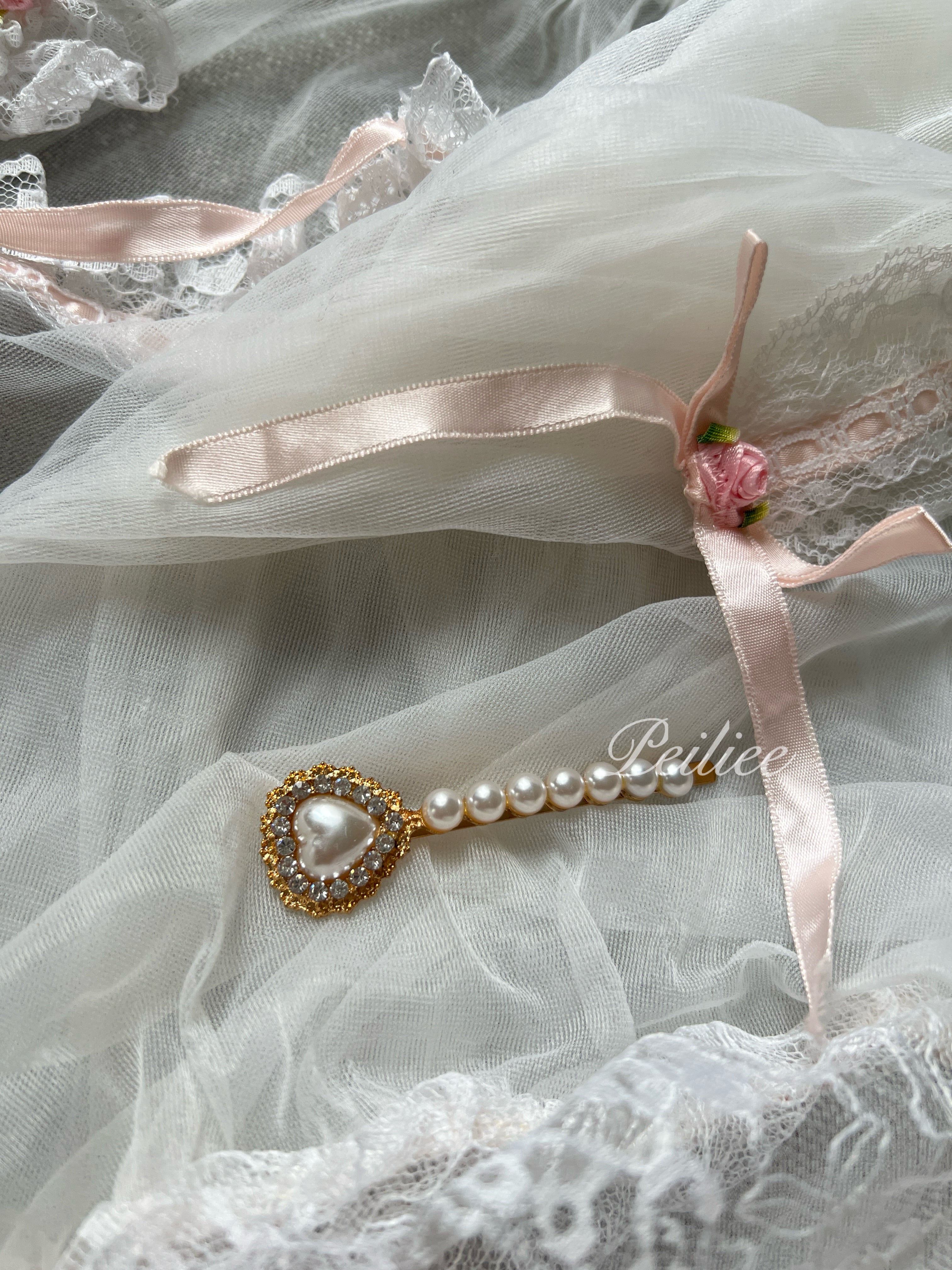 Get trendy with 2 Pieces Princess Pearls Hairpin -  available at Peiliee Shop. Grab yours for $4.50 today!