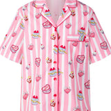Sleepy Fairy Happy Birthday Pajama Set Short Sleeve & Shorts