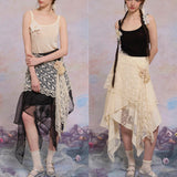 [Lactose Studio] Lacy Lullaby Midi Skirt