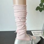 Get trendy with Pastel Ballet Core Small Ribbons Socks - Accessories available at Peiliee Shop. Grab yours for $6.50 today!