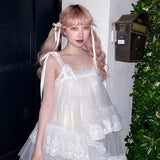 Get trendy with [August Unicorn] Angelic Mist Handmade Outer Dress - Dresses available at Peiliee Shop. Grab yours for $116 today!