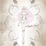 SheepKiss Vanilla Girl Rose Pattern Set