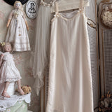 Sublunary Fake Heart Silk Dress Gown Set