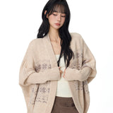 Reabobo Fair Isle Wool Blend Knit Cardigan