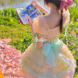 [Peiliee Atelier] Rainbow Fairytale Dreamland Mini Dress