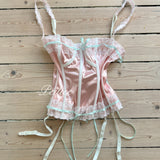 Get trendy with [Sweden] Lavender Dreams Handmade Satin Corset -  available at Peiliee Shop. Grab yours for $59.90 today!