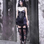 Get trendy with [Blood Supply]Moon Goddess Gothic Velvet Halloween Dress - Clothing available at Peiliee Shop. Grab yours for $55 today!