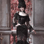 Get trendy with [Blood Supply] Halloween Lantern Lace Top - Clothing available at Peiliee Shop. Grab yours for $42 today!