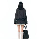 34Ounce Urban City Walk Faux Fur Wool Blend Coat