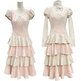 Rose Island Pink Twin Souls Princess Midi Dress