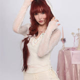 [Rose Island] Rosy Loveletter Lace Summer Cardigan