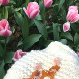 Deer In Sakura Garden Handmade Earring