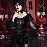 Get trendy with [Blood Supply] Halloween Lantern Lace Top - Clothing available at Peiliee Shop. Grab yours for $42 today!