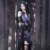 Get trendy with [Blood Supply]Lunar Deity French Off-Shoulder Halloween Top - Clothing available at Peiliee Shop. Grab yours for $50 today!