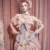 Blood Supply Pink Baroque Cake and Ribbon Corset