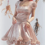 Get trendy with [Rose Island] Soft Pink Fairy Spirit Velvet Princess Dress -  available at Peiliee Shop. Grab yours for $54 today!