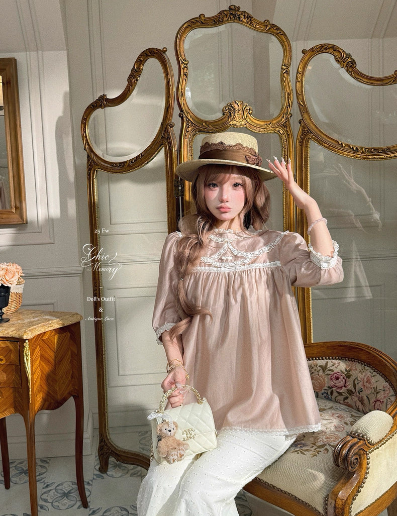 Prayer of Flowers Doll Blouse