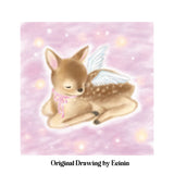 Crann x Ecinin My Angel Deer Handmade Comb Hair Brush