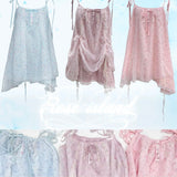 [Rose Island] Pink Mermaid Jellyfish  Style Mini Dress