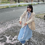 [Customized] The First Snow Hand Knitted Scarf