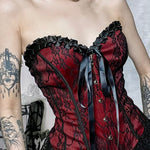 Get trendy with The Classic Gothic Corset Top -  available at Peiliee Shop. Grab yours for $23 today!