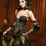 Blood Supply • Golden Hour Velvet Body Chain Necklace