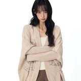 Reabobo Fair Isle Wool Blend Knit Cardigan