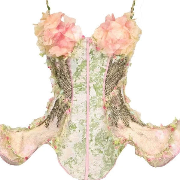 [Blood Supply] Forest Spirit • The Flower Goddess Corset Set