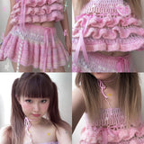 Get trendy with [Customized Hand Knitted] I’m the real doll hand knitted skirt or crop top -  available at Peiliee Shop. Grab yours for $76 today!