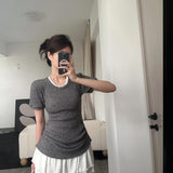 Get trendy with [Customizable] High school sweetheart 2 in 1 cotton mini dress -  available at Peiliee Shop. Grab yours for $45 today!