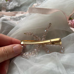 Get trendy with 2 Pieces Of Crystal Ribbon Hairpin Hair Clips -  available at Peiliee Shop. Grab yours for $4.50 today!