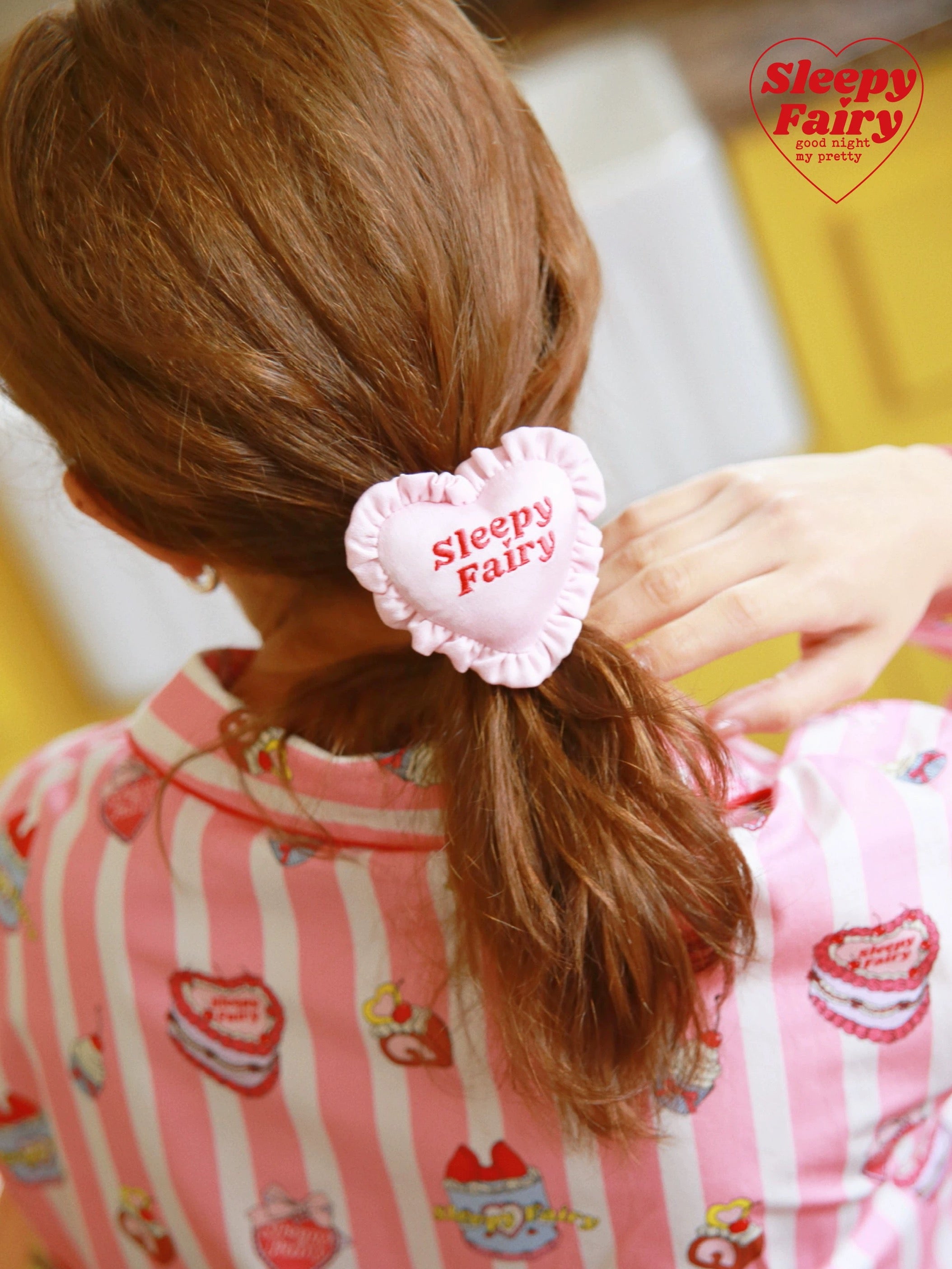 Get trendy with Sleepy Fairy Heart Pillow Hair Ties -  available at Peiliee Shop. Grab yours for $18 today!