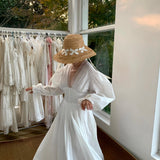 [Tailor Made] Morning Dew Handmade Cotton Bridal Maxi Dress