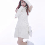 Get trendy with Rose Island Soft Snow White Princess Knitting Dress with removable collar - Dresses available at Peiliee Shop. Grab yours for $69 today!