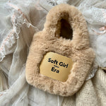 Get trendy with Soft Girl Era Faux Fur Mini Hand Bag -  available at Peiliee Shop. Grab yours for $15 today!