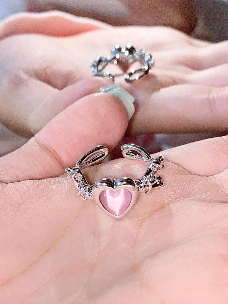 Get trendy with [April Gift] Heart Ring for orders over $45 -  available at Peiliee Shop. Grab yours for $0 today!