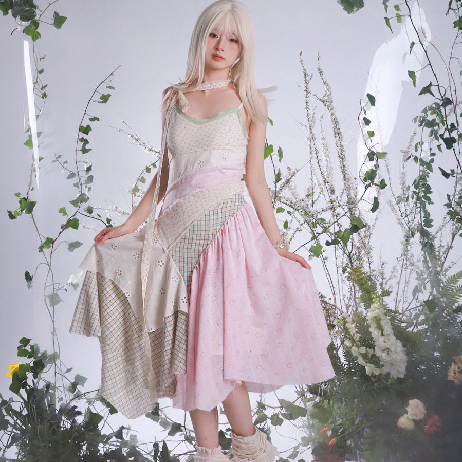 Get trendy with [Rose Island] Cottage Garden Floral Midi Dress Fairy Core - Dress available at Peiliee Shop. Grab yours for $86 today!