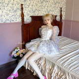 Get trendy with Lavender Honey Dream Floral Mini Dress -  available at Peiliee Shop. Grab yours for $42.50 today!