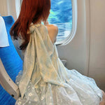 Get trendy with [Rose Island] Blue Sea Fairytale Mini Dress - Dress available at Peiliee Shop. Grab yours for $62 today!