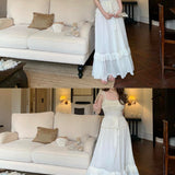 Vintage Babylon Pearly White Midi Dress