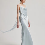 [Global Free Shipping] Fa Sogno Bridal Moonlit Trace Gown in Blue