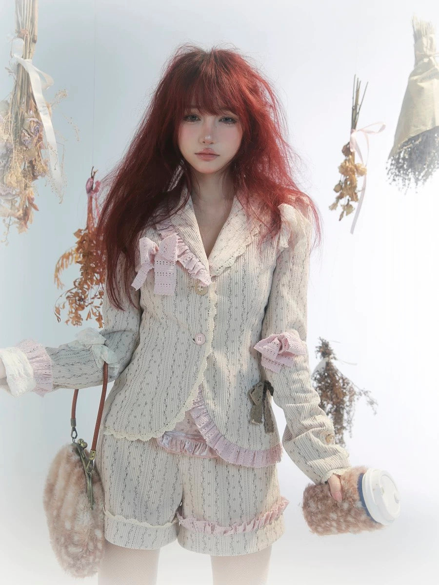 Get trendy with [Rose Island] Fairy Spirit I need Sleeping Morning Suit set -  available at Peiliee Shop. Grab yours for $65 today!