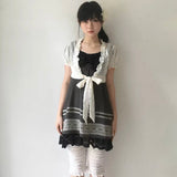 SicAstra Flower Diary Midnight Ribbon Dress