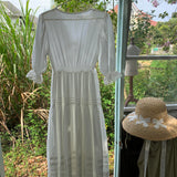 Customized Sewing Diary Handmade Whispering Meadow Cotton Dress