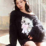 Get trendy with [KV72] Kitty Enchantment Bow Sweater -  available at Peiliee Shop. Grab yours for $58 today!