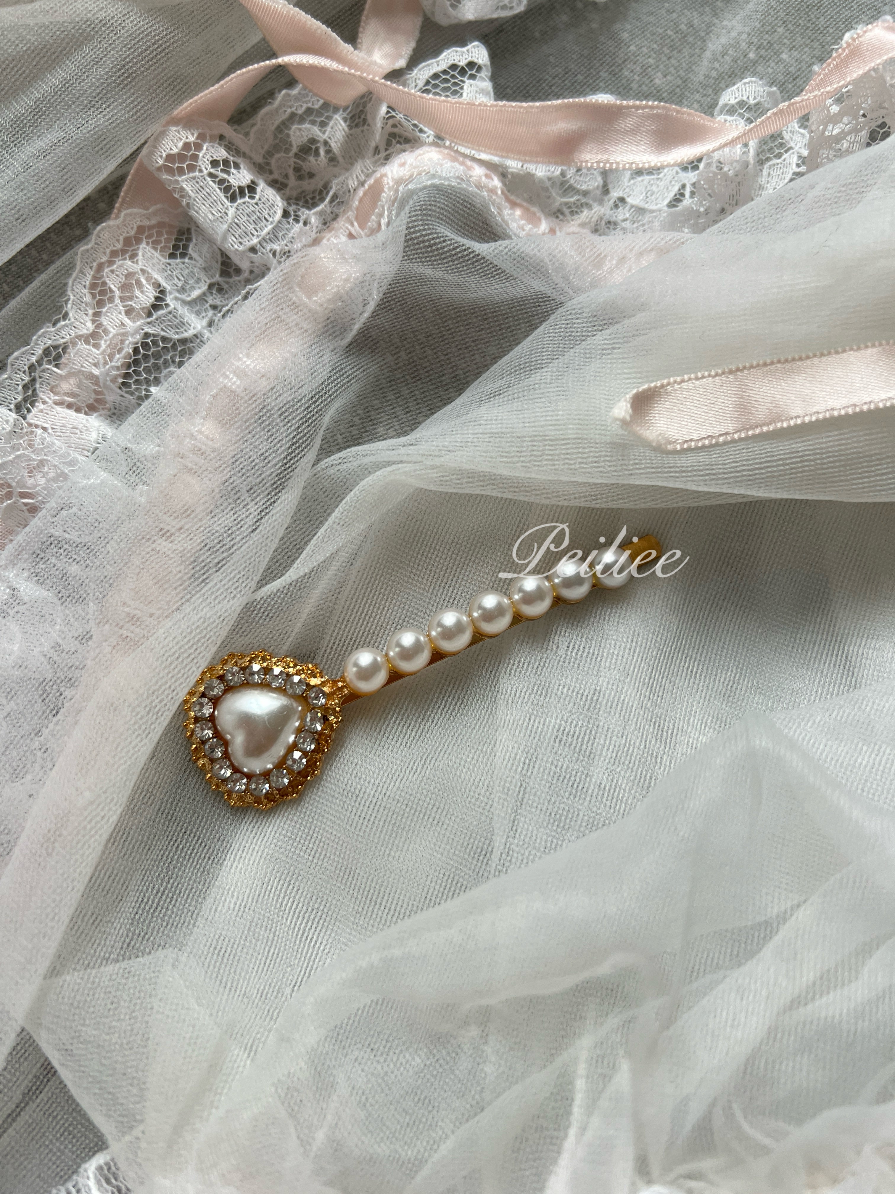 Get trendy with 2 Pieces Princess Pearls Hairpin -  available at Peiliee Shop. Grab yours for $4.50 today!