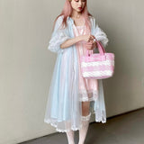 Get trendy with [August Unicorn] The Dream - Silk handmade vintage outer dress gown - Dresses available at Peiliee Shop. Grab yours for $168 today!