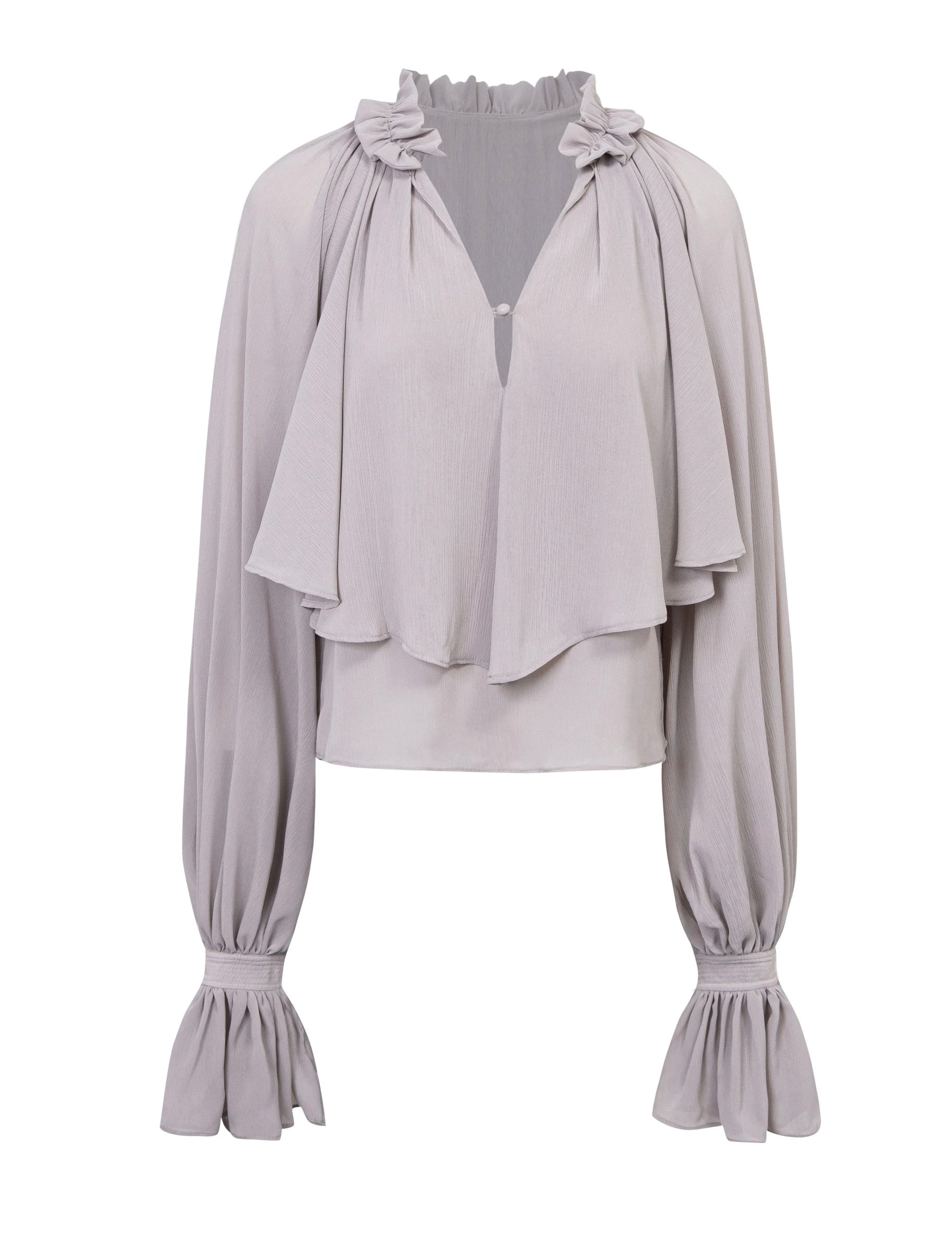 [SPOII UNOSA] Clair de Romance Ruffle Sleeve Blouse