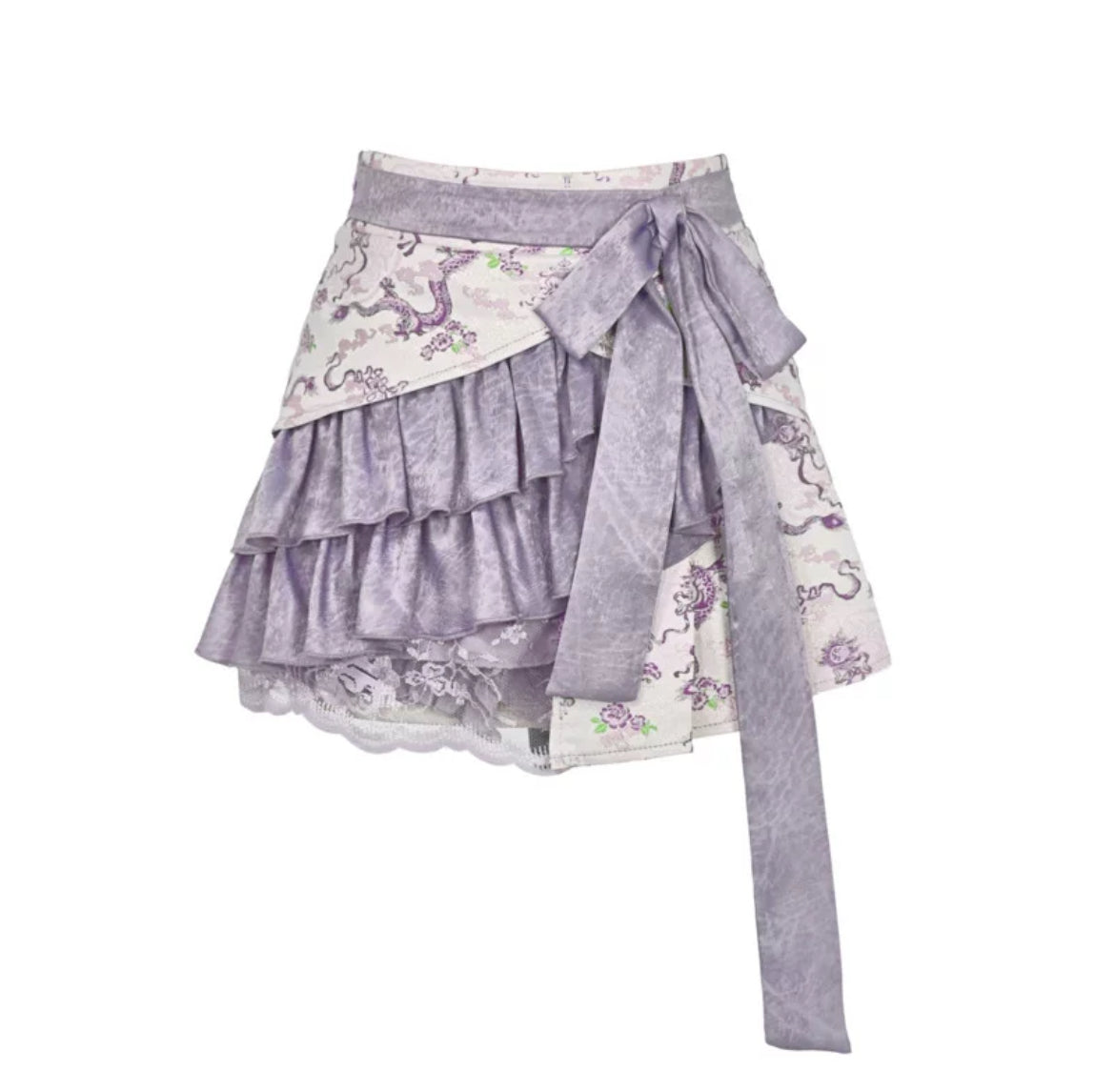 Get trendy with [Blood Supply] Dragon Wisteria Lolita Fashion Shorts - Skirt available at Peiliee Shop. Grab yours for $45 today!